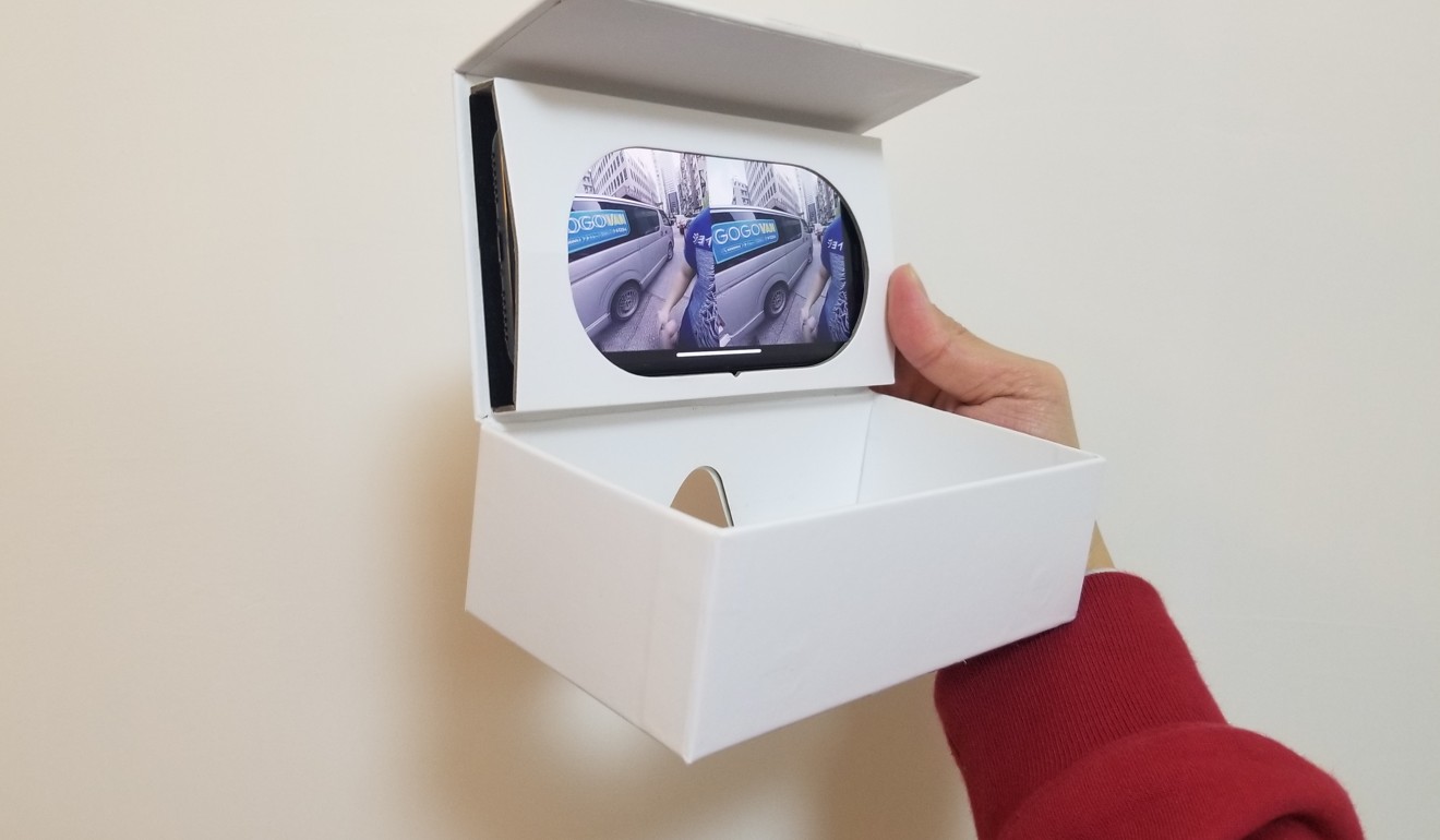 The packaging can be used as VR goggles. Photo: Ben Sin