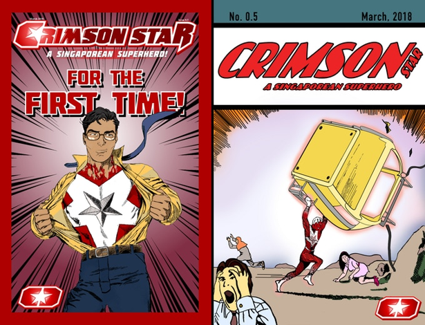 Mennen pays homage to his favourite superhero Superman in his comic book covers. Photo: Kickstarter/Ryan Mennen