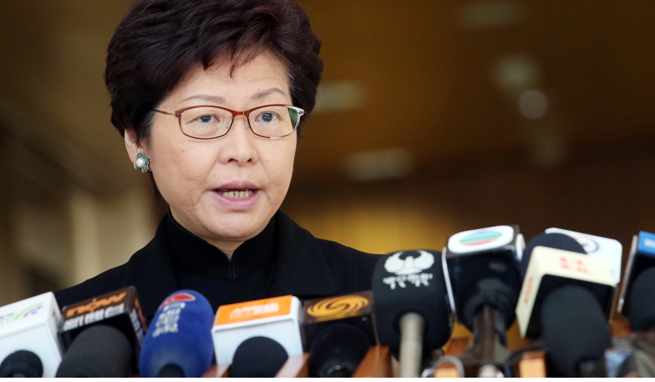 Carrie Lam called comparisons between Cheng’s and Wong’s situations ‘unnecessary association’. Photo: David Wong