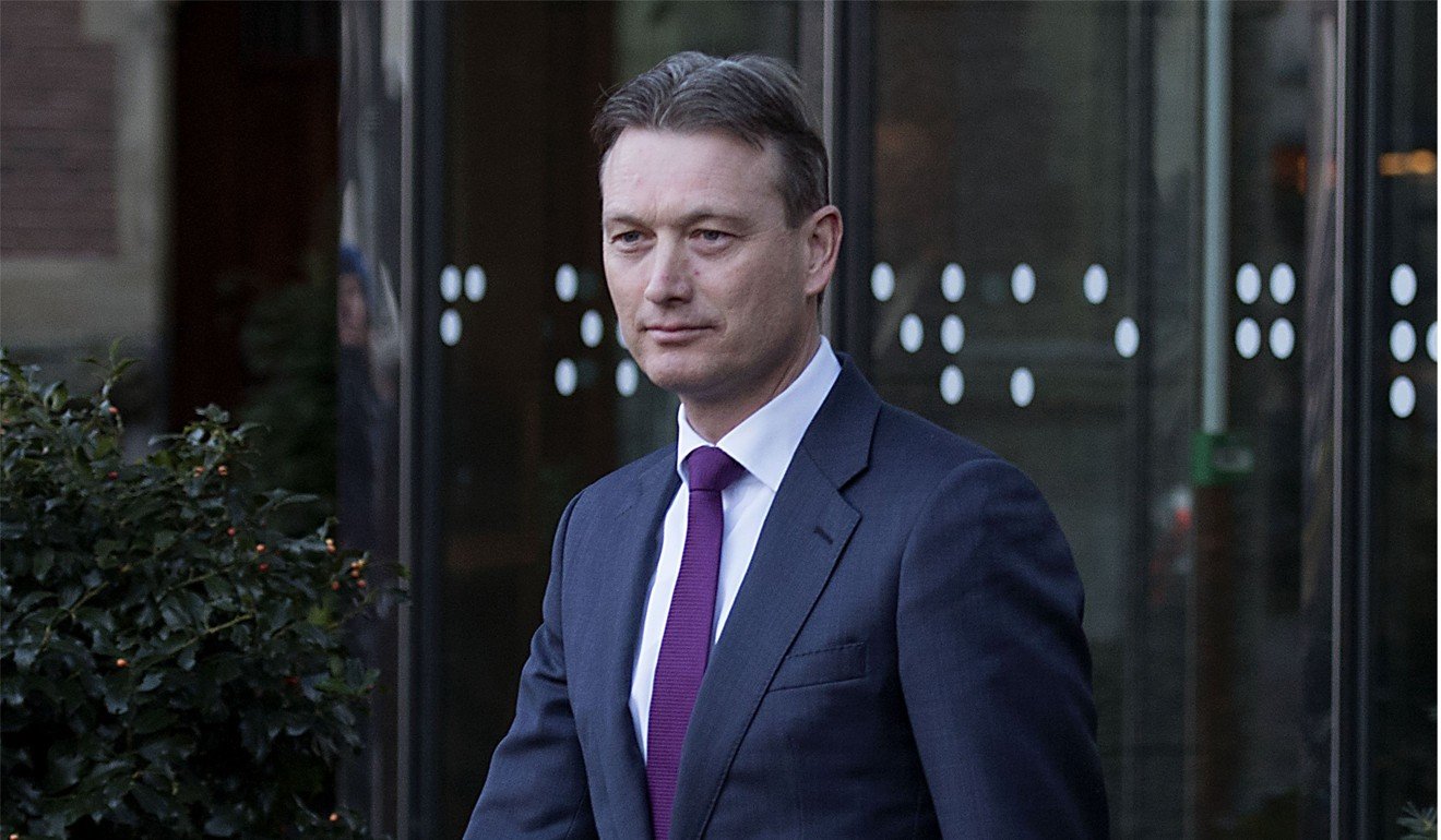 Dutch Minister of Foreign Affairs Halbe Zijlstra leaves the Dutch parliament on Tuesday. Photo: ANP via AFP