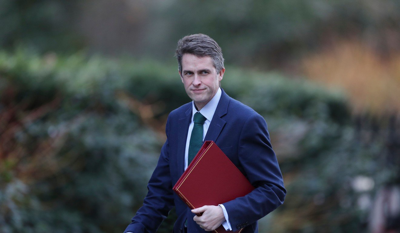 Britain’s Defence Secretary Gavin Williamson has accused the Russian government of “undermining democracy” with a cyberattack that targeted Ukraine and spread across Europe last year. Photo: AFP