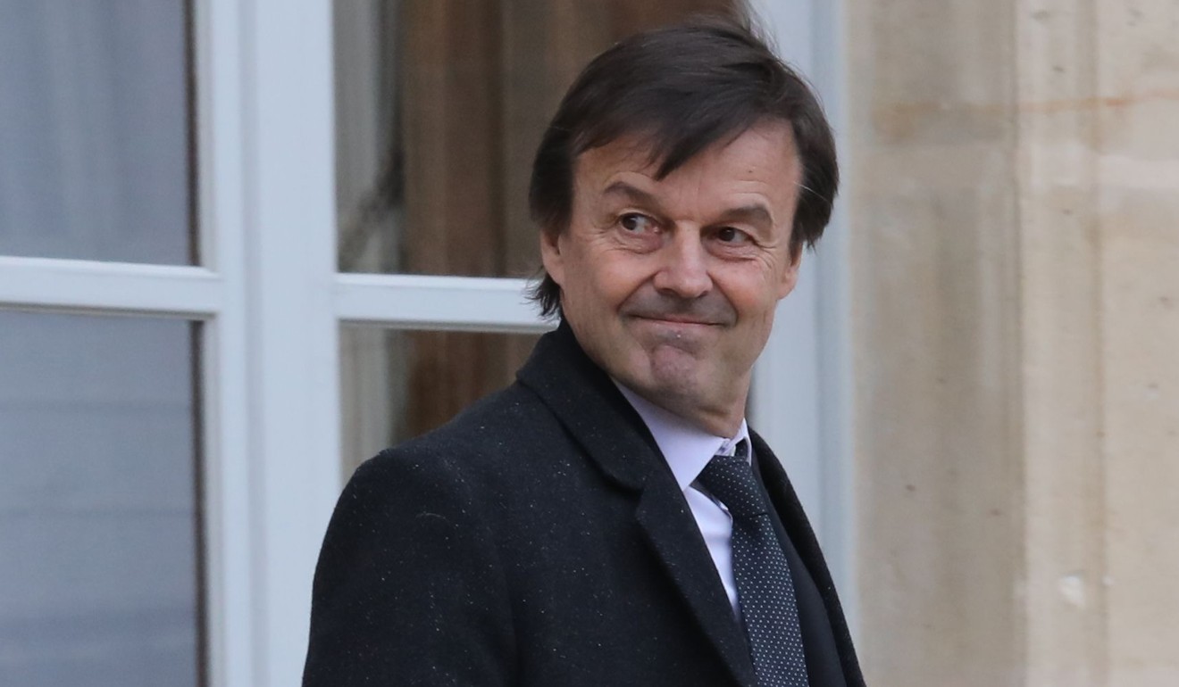 French Minister for the Ecological and Inclusive Transition Nicolas Hulot last week was accused of a decade ago of raping the granddaughter of former French president Francois Mitterrand in 1997. Photo: AFP