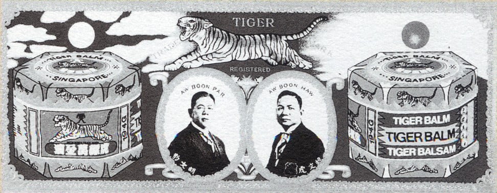 A vintage Tiger Balm advert showing the Aw brothers. Photo: Haw Par Corp