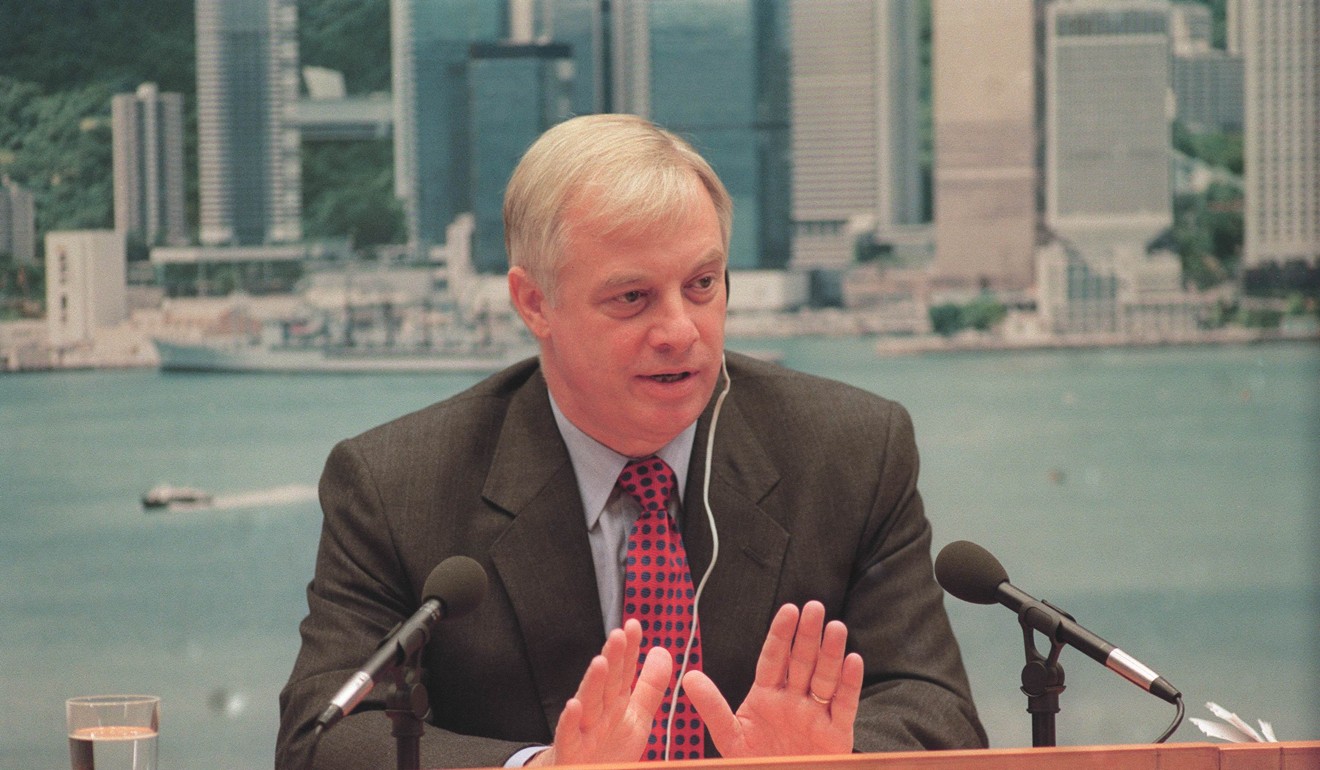 Chris Patten had only been in Hong Kong for four months when Rita Fan quit Legco. Photo: SCMP