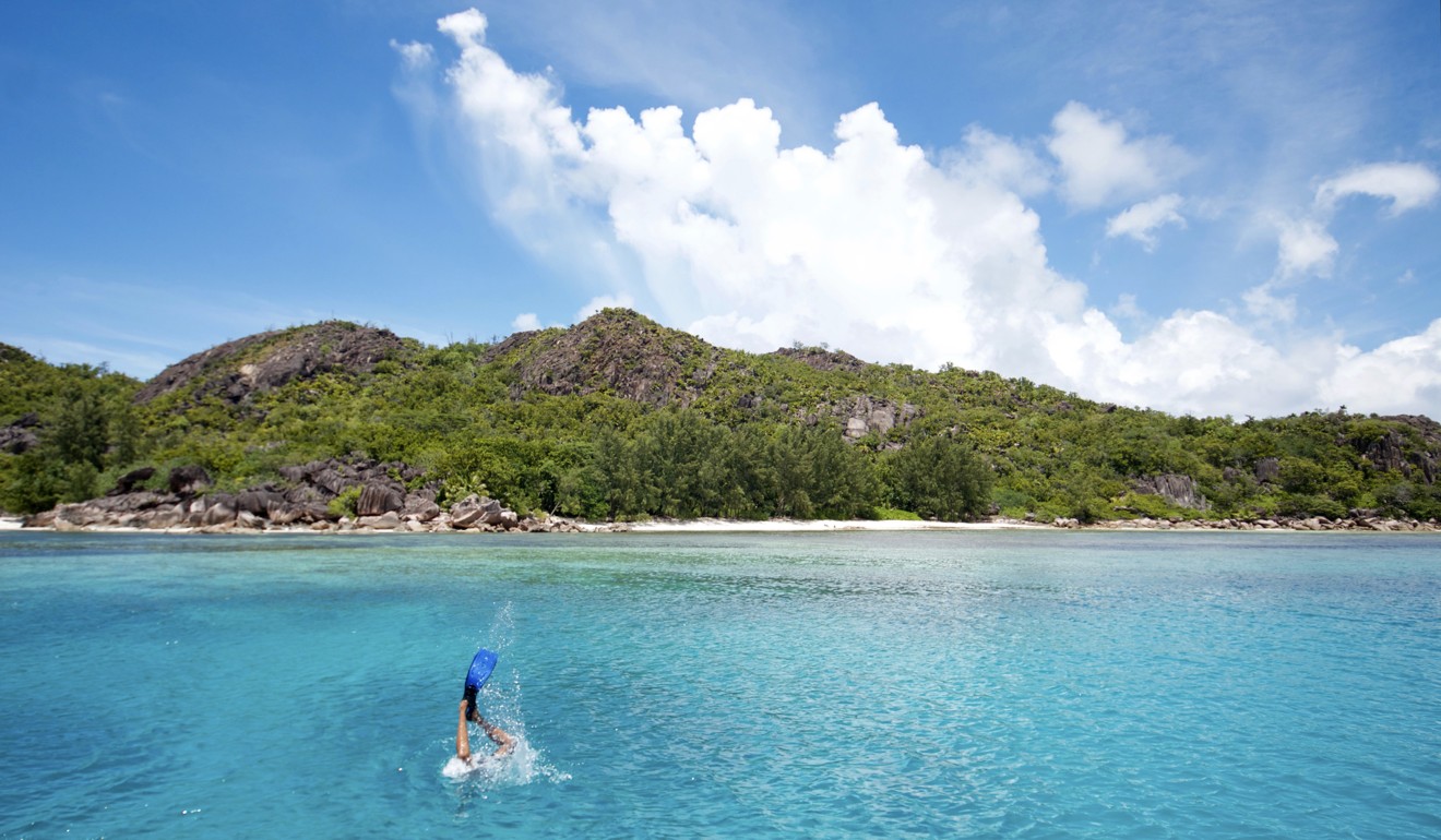 File photo of a diver in the sea off a Seychelles beach. Photo: AP