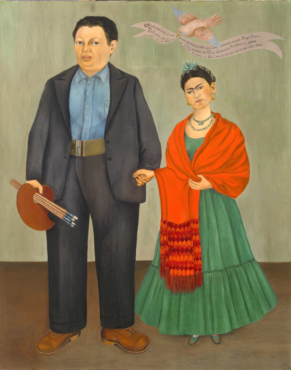 Frida Kahlo’s ‘Frieda and Diego Rivera’ (1931). Photo: Oakland Museum of California