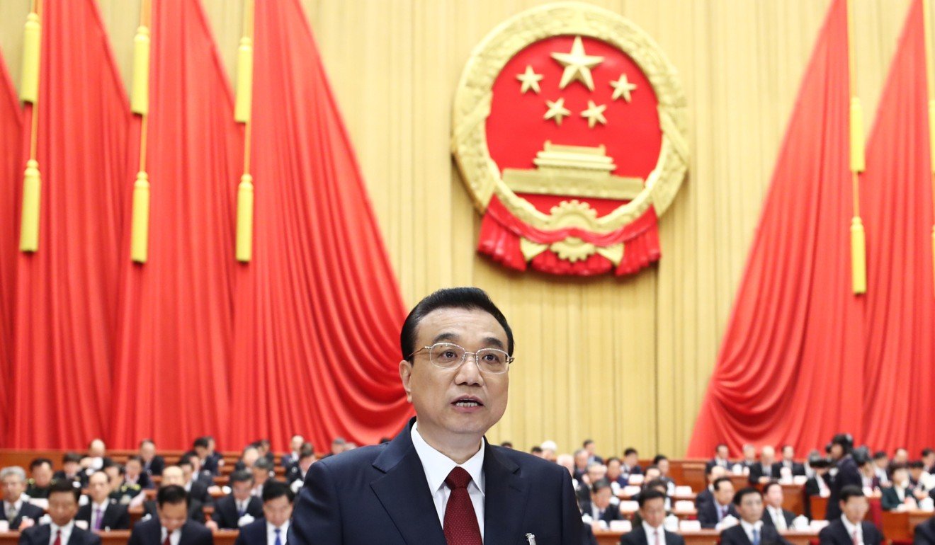 Premier Li Keqiang outlined comprehensive plans for China’s economic and social development. Photo: Xinhua