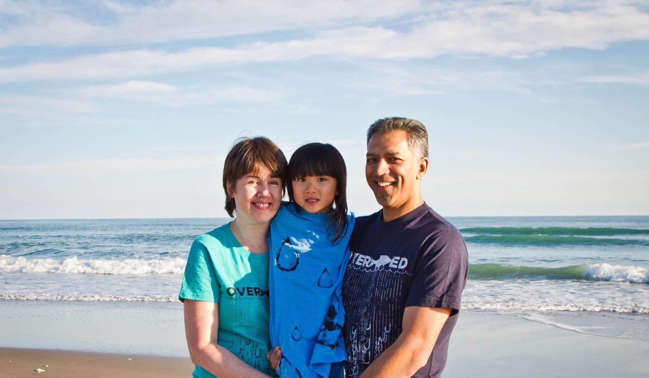 The Falcao family when Maya was six. Maya says she wants to give her birth family a hug. Photo: Handout