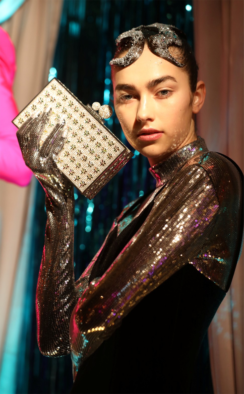 A model wears a creation during the Sophia Webster show at London Fashion Week. Photo: Reuters