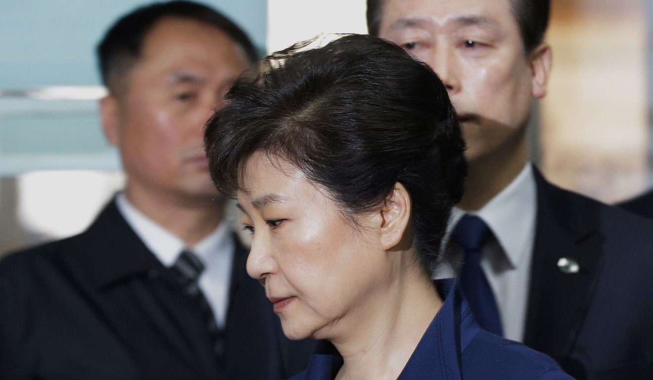 Conservative former president Park Geun-hye was ousted last year over a massive corruption scandal that emerged in 2016. Photo: AFP