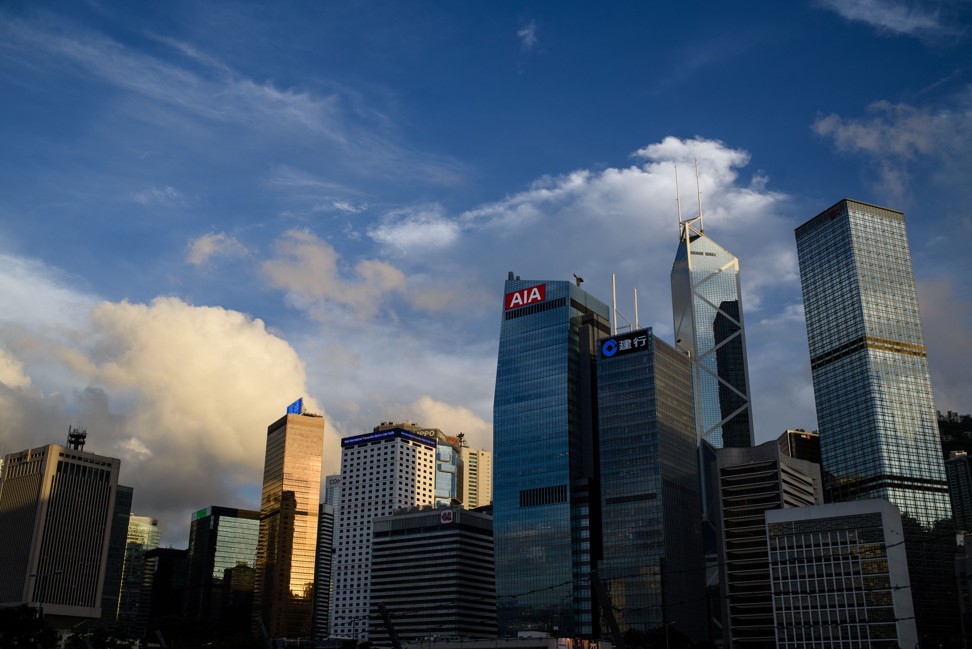 A general view shows the skyline of the Central district of Hong Kong on June 27, 2017. Photo: AFP PHOTO / Anthony WALLACE