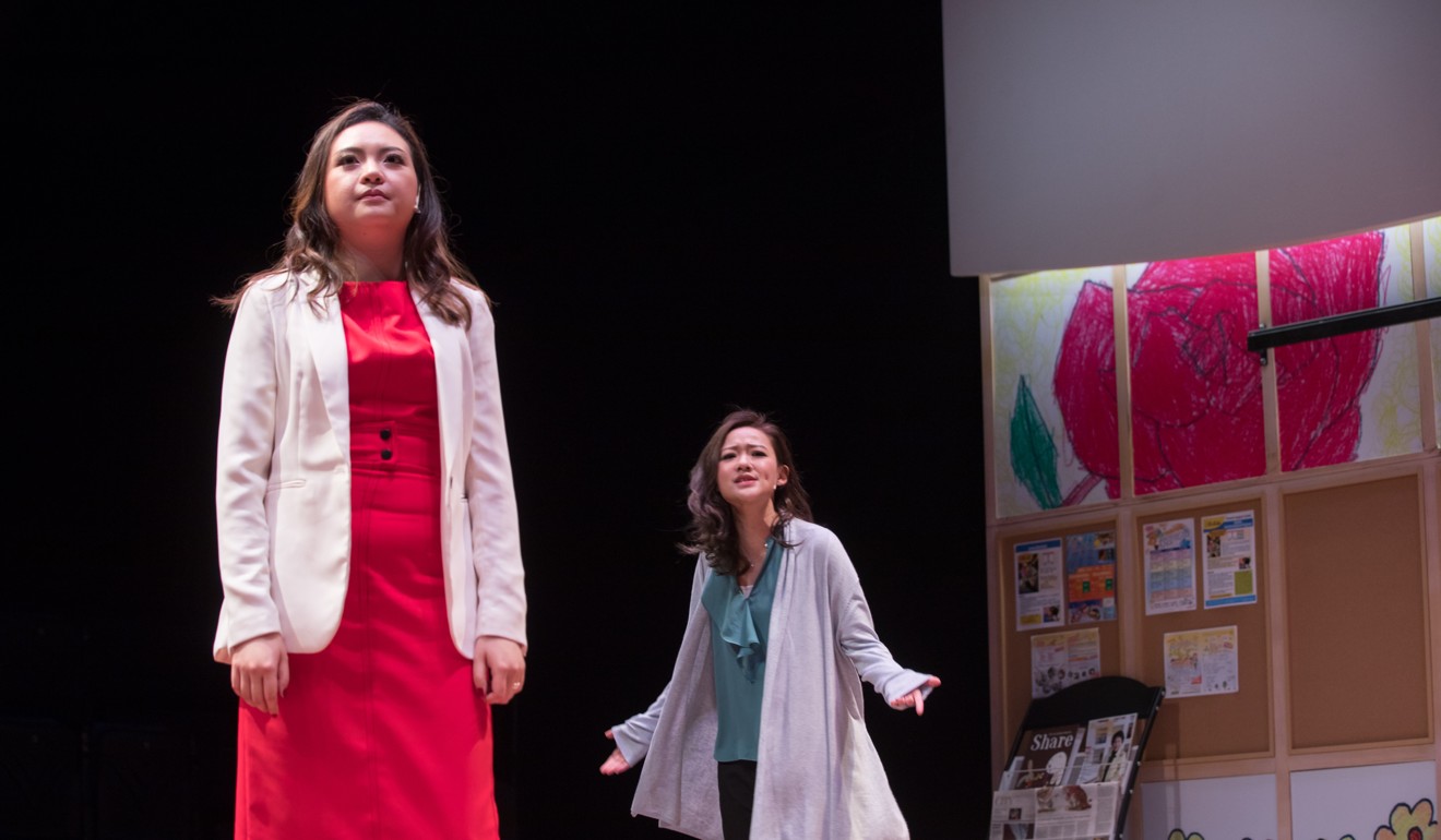 Sofei Au as Frances (left) and Regen Cheung as Karen were welcome additions to the cast of Doctrine of Happiness. Photo: Keith Hiro