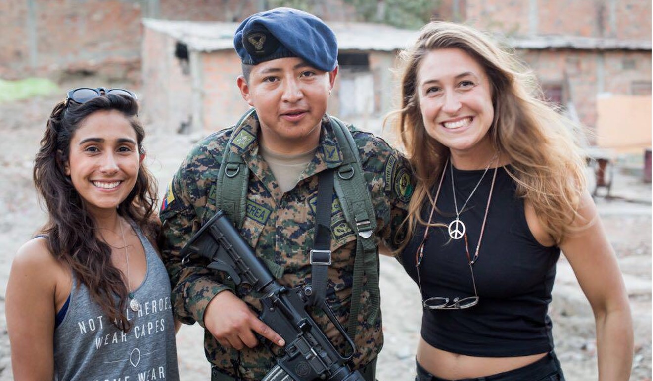 Olivia Rothschild and Leticia Gonzalez-Reyes helping in Ecuador after the earthquake there. Photo: Courtesy 109 World