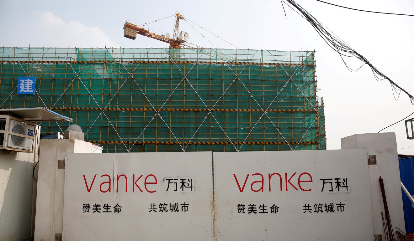 A Vanke development under construction in Shanghai. Photo: Reuters