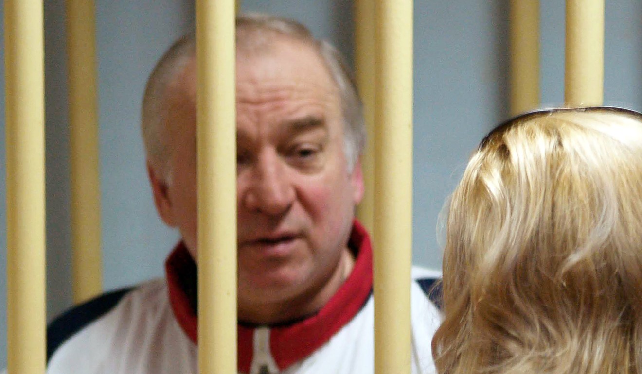 Former Russian military intelligence colonel Sergei Skripal attending a hearing at the Moscow District Military Court in 2006. Skripal, who was found slumped in an English town following a poison attack that Britain blames on Moscow, is “improving rapidly,” the hospital treating him said on Friday. Photo: AFP 