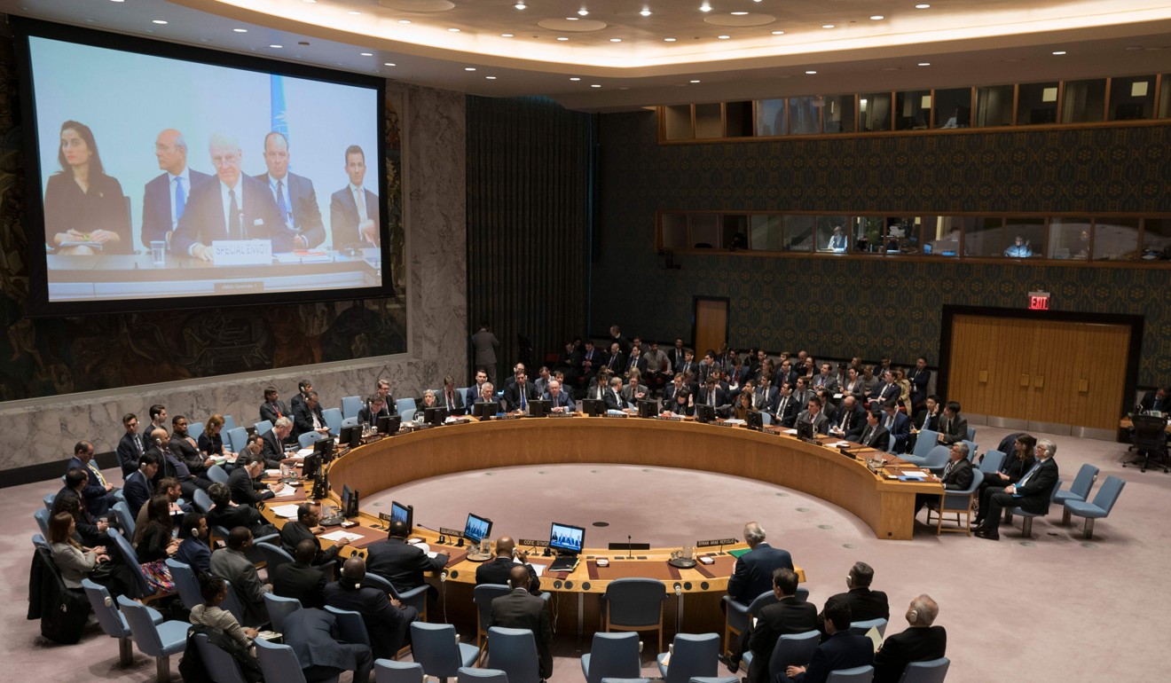 United Nations Security Council met this week on the threat to international peace and the situation in the Middle East, particularly Syria where a chemical weapons attack has prompted calls for a heavy response. Photo: AFP