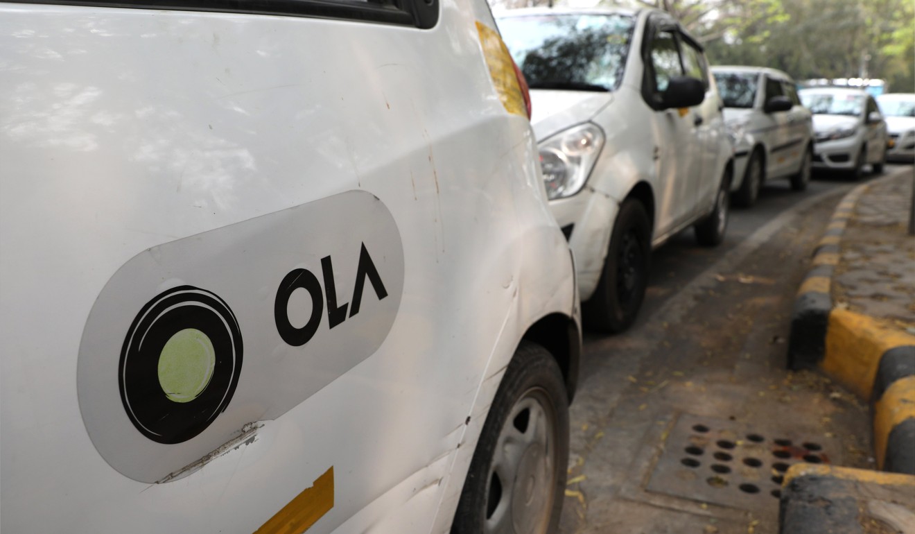 Ola, India’s answer to Uber, has accepted investment from Chinese social media giant Tencent. Photo: EPA