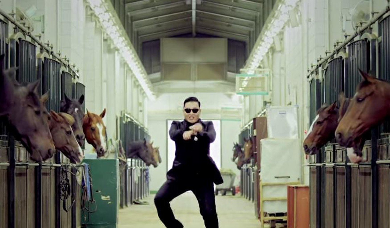 Psy in his Gangnam Style video.