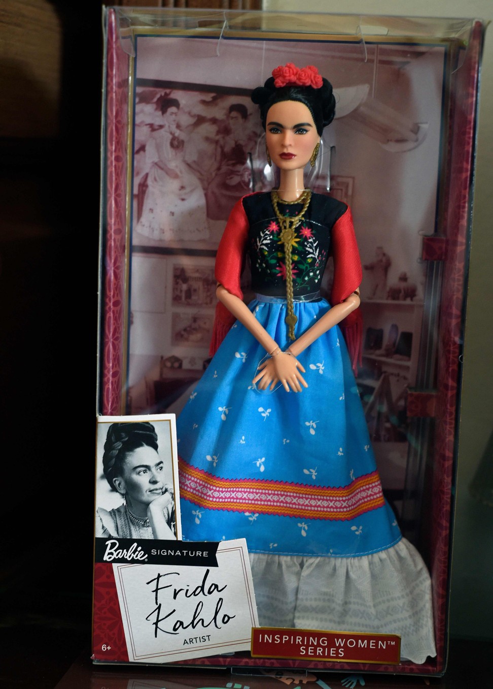 A Barbie doll depicting late Mexican artist Frida Kahlo. Photo: AFP