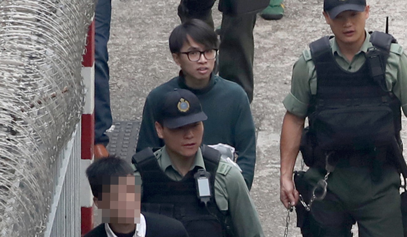 Murder suspect Tsang Cheung-yan (centre) had earlier given police a different account of the case. Photo: Edward Wong