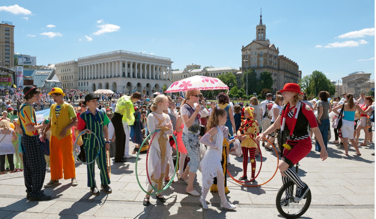 A Children’s Day Parade in Kiev. Ukraine was the highest scoring country for looseness in 2011, possibly as a reaction against the tight Soviet culture formerly placed upon it.