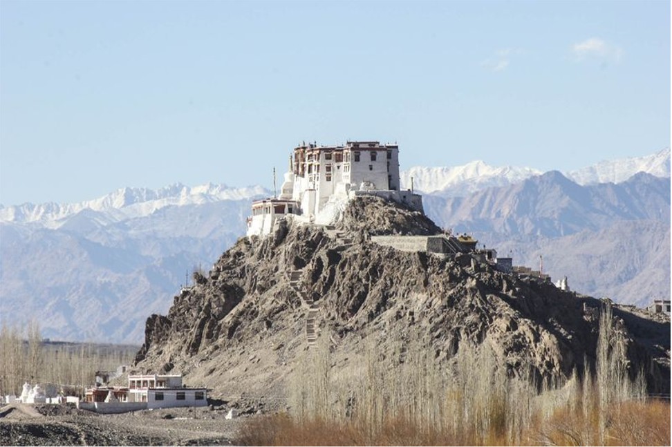 Thiksey Buddhist Monastery, near Leh in Ladakh, in India’s far north. Photo: Adam Popescu