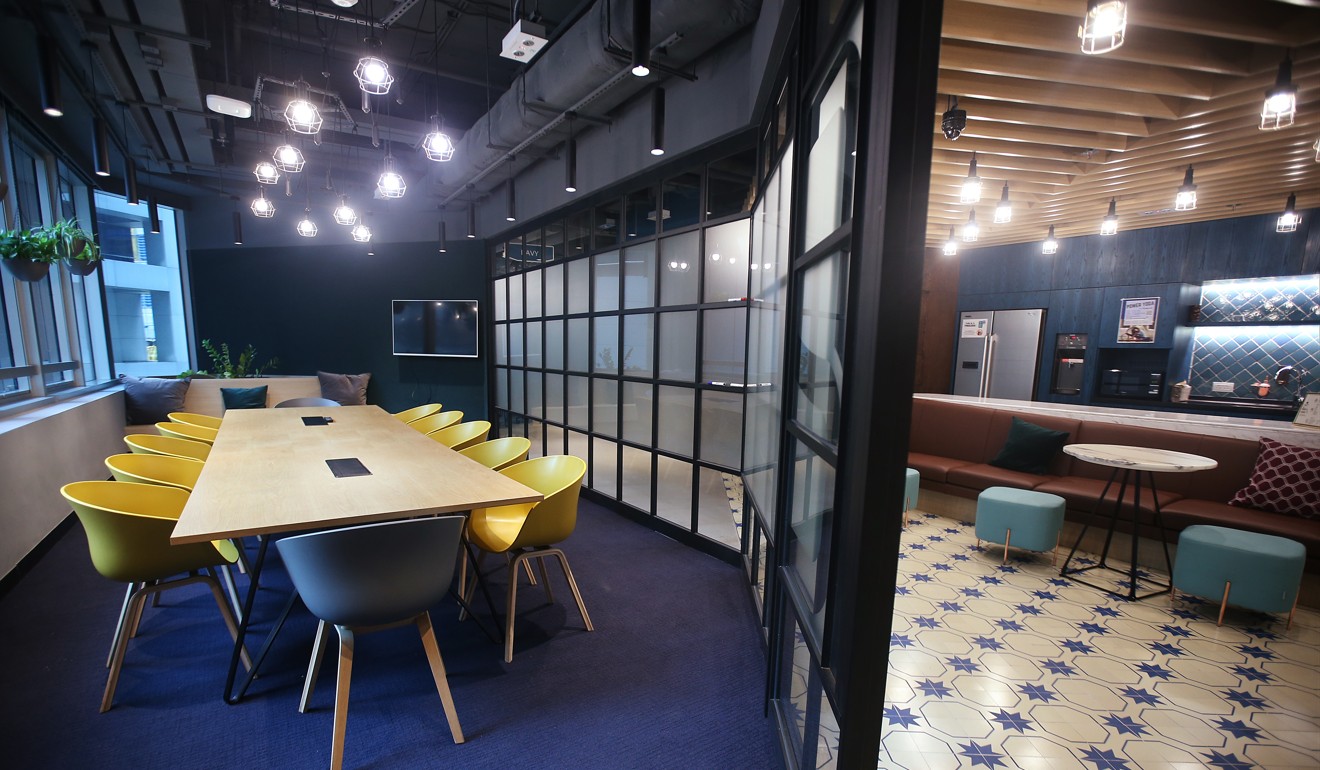 Interior of Blueprint, a co-working space opened recently by Swire at Dorset House in Hong Kong’s Quarry Bay. Photo: David Wong