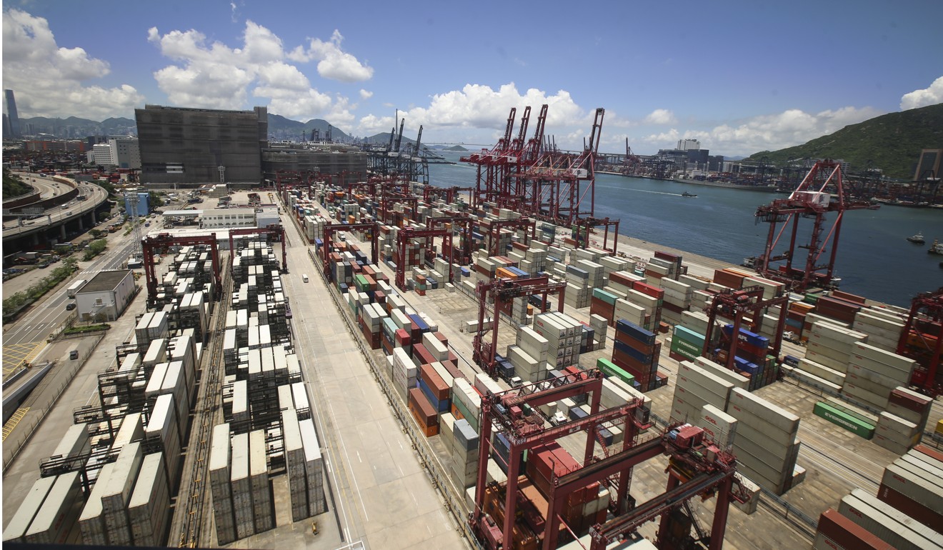 More than 90 per cent of imported goods arrive in Hong Kong by sea and pass through container terminals. Photo: David Wong