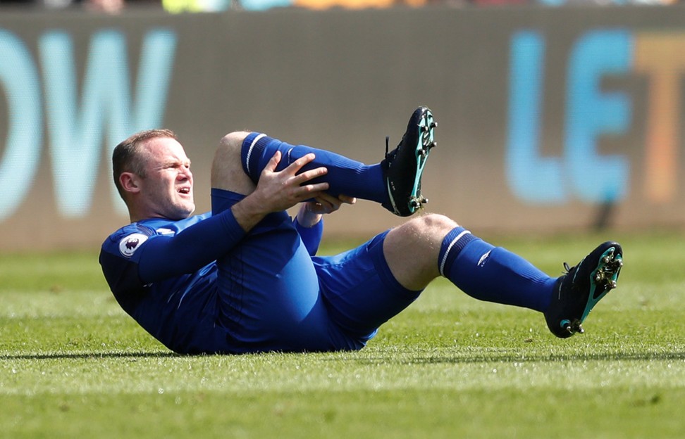 Rooney is out injured for Everton. Photo: Reuters