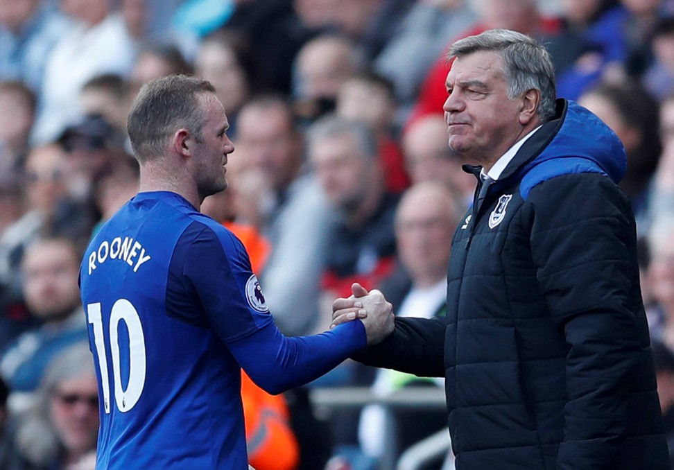 Rooney is reportedly frustrated with his role under Everton manager Sam Allardyce. Photo: Reuters