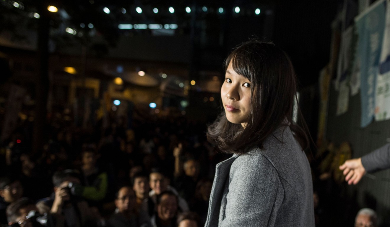 Pro-democracy activist Agnes Chow has launched an election petition against her disqualification. Photo: AFP