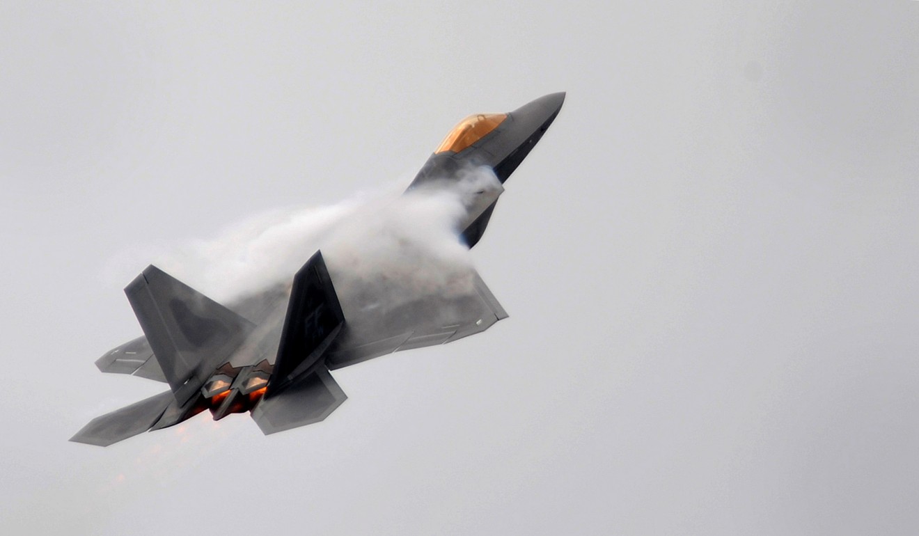 US authorities dispatched F-22 Raptor jets (one seen in July 2008) to intercept the Russian bombers. Photo: Reuters
