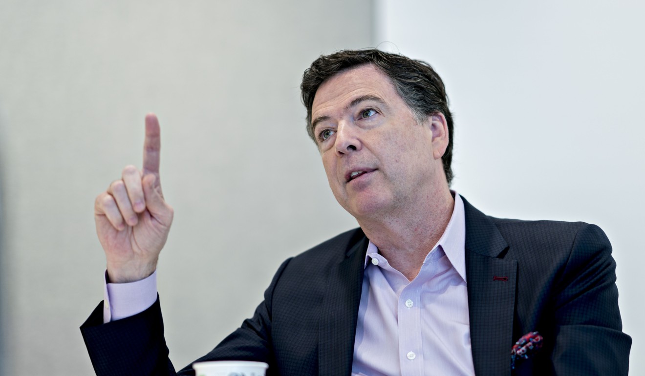 James Comey, former director of the FBI. Photo: Bloomberg