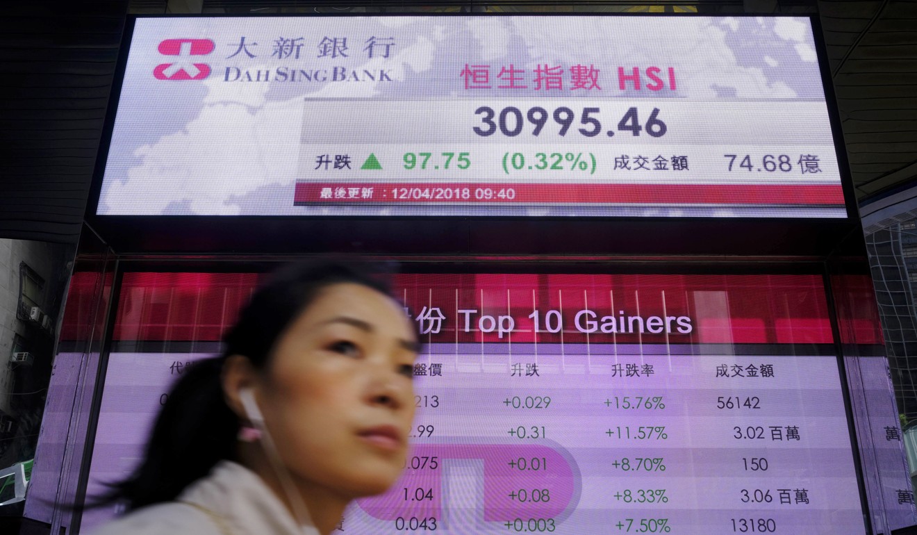 The Hong Kong share index. A shares are cheaper than stocks in other markets, including their counterparts listed in Hong Kong. Photo: AP