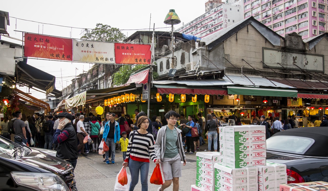 The Yau Ma Tei market has recently started operating as a retail market during the day. Photo: Christopher DeWolf