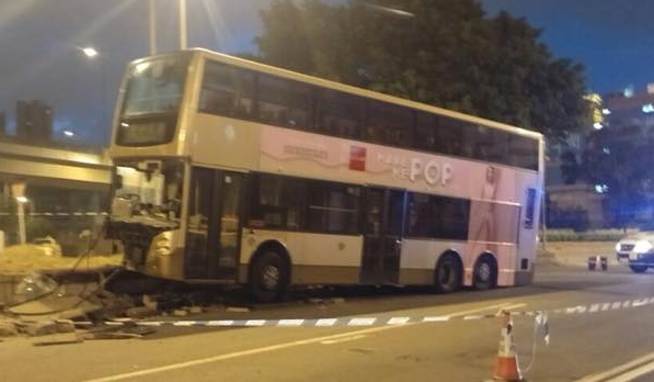 The company said it would check security camera footage but would not say whether the damaged bus could be repaired. Photo: Facebook 