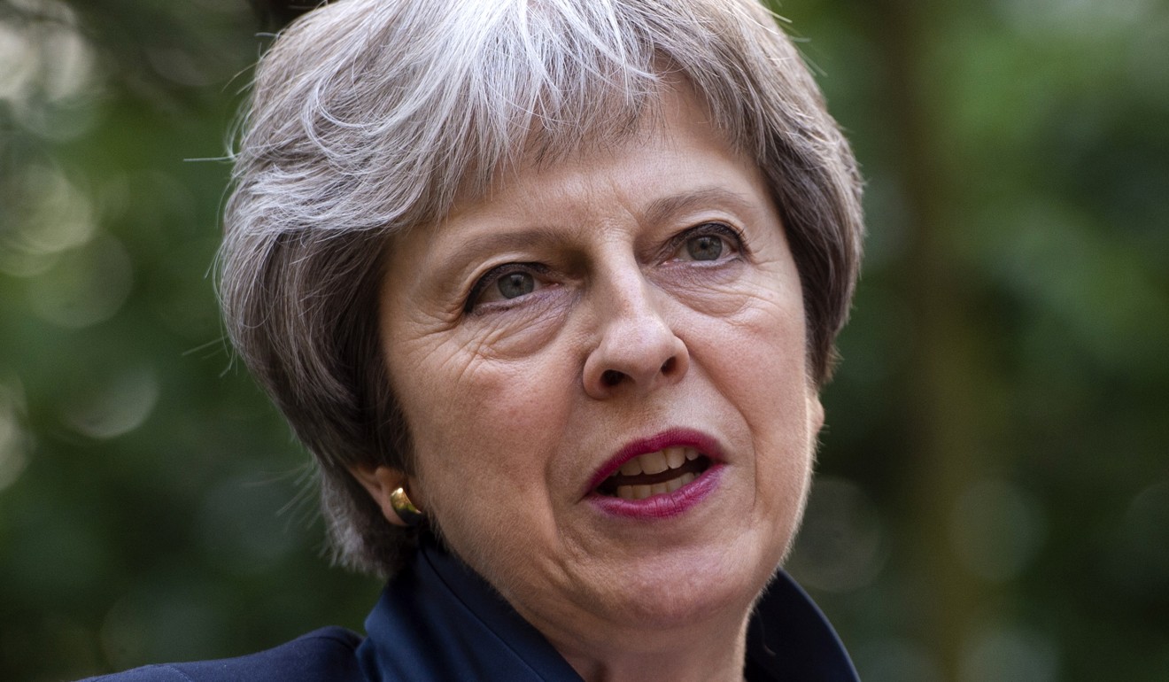 British Prime Minister Theresa May (seen on Wednesday) has said the decision to call off the talks is “regrettable”. Photo: pool via EPA-EFE