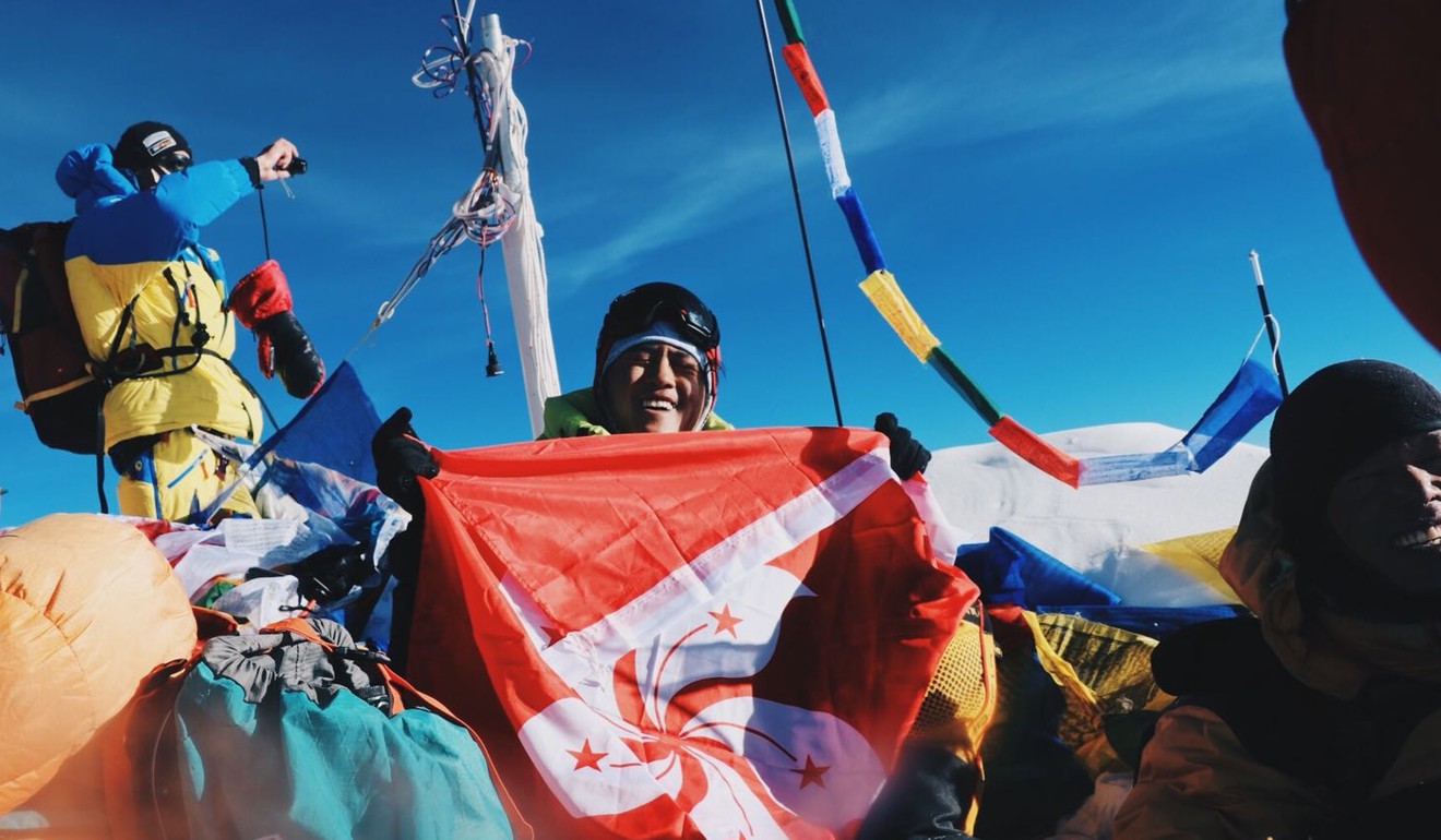 Benjamin Chan on top of the world. Photo: Handout