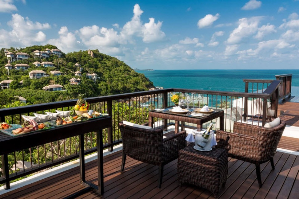 Dining in your own villa is a possibility at the luxury Banyan Tree Samui resort, in Koh Samui, Thailand.