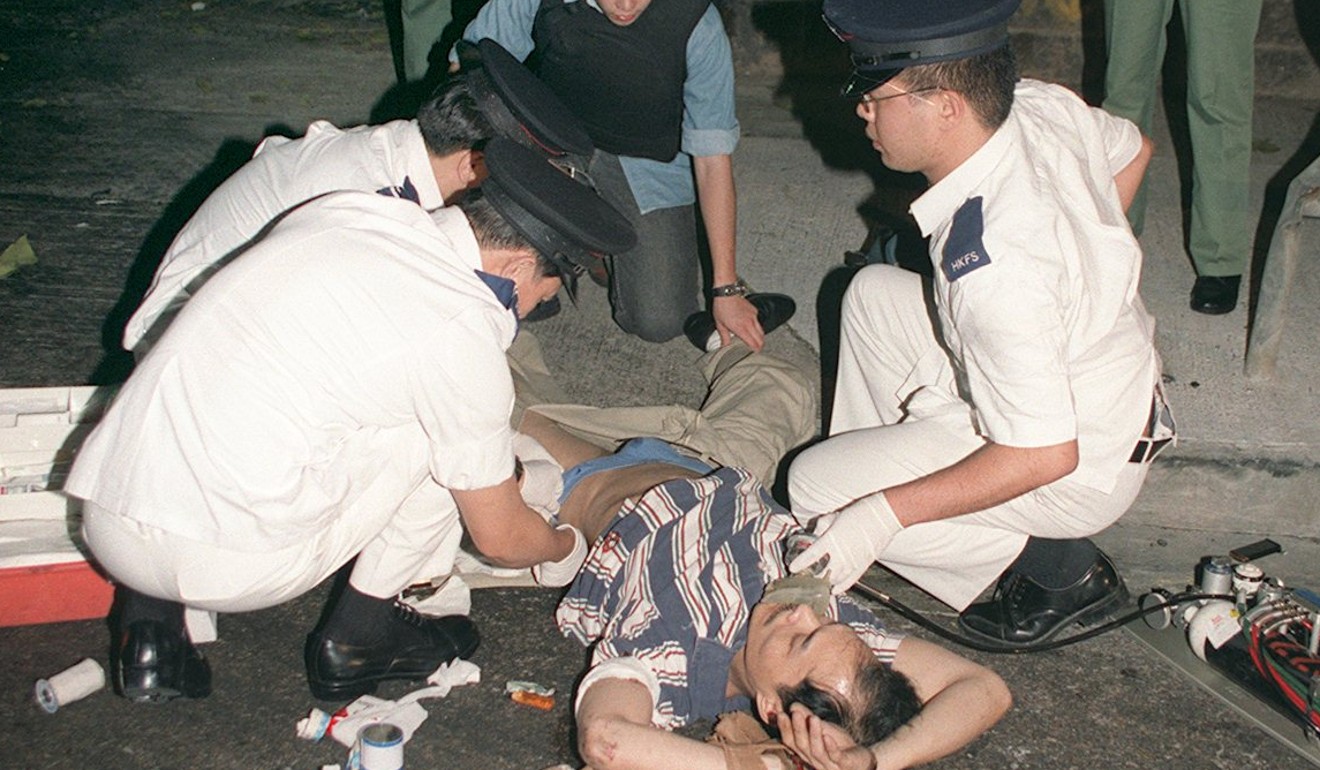 Yip was hit during a shoot-out in 1996. Photo: SCMP Pictures