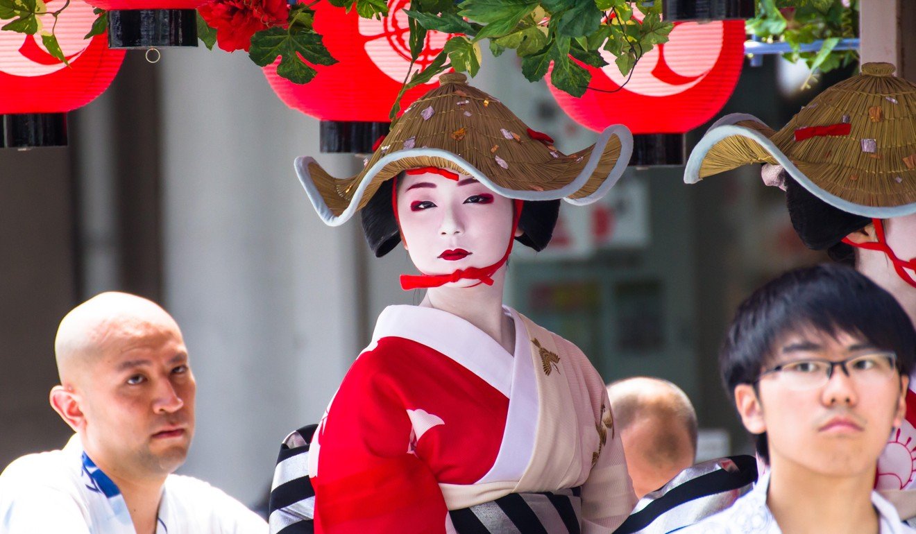 A geisha at the Gion Matsuri festival in Kyoto, Japan. Picture: Alamy