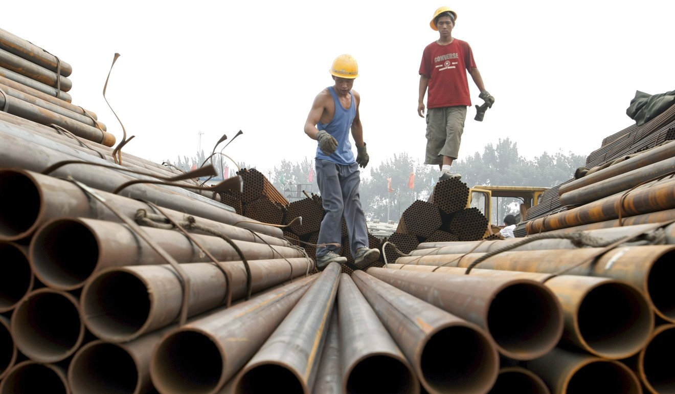 A steelyard in Beijing. Photo: EPA