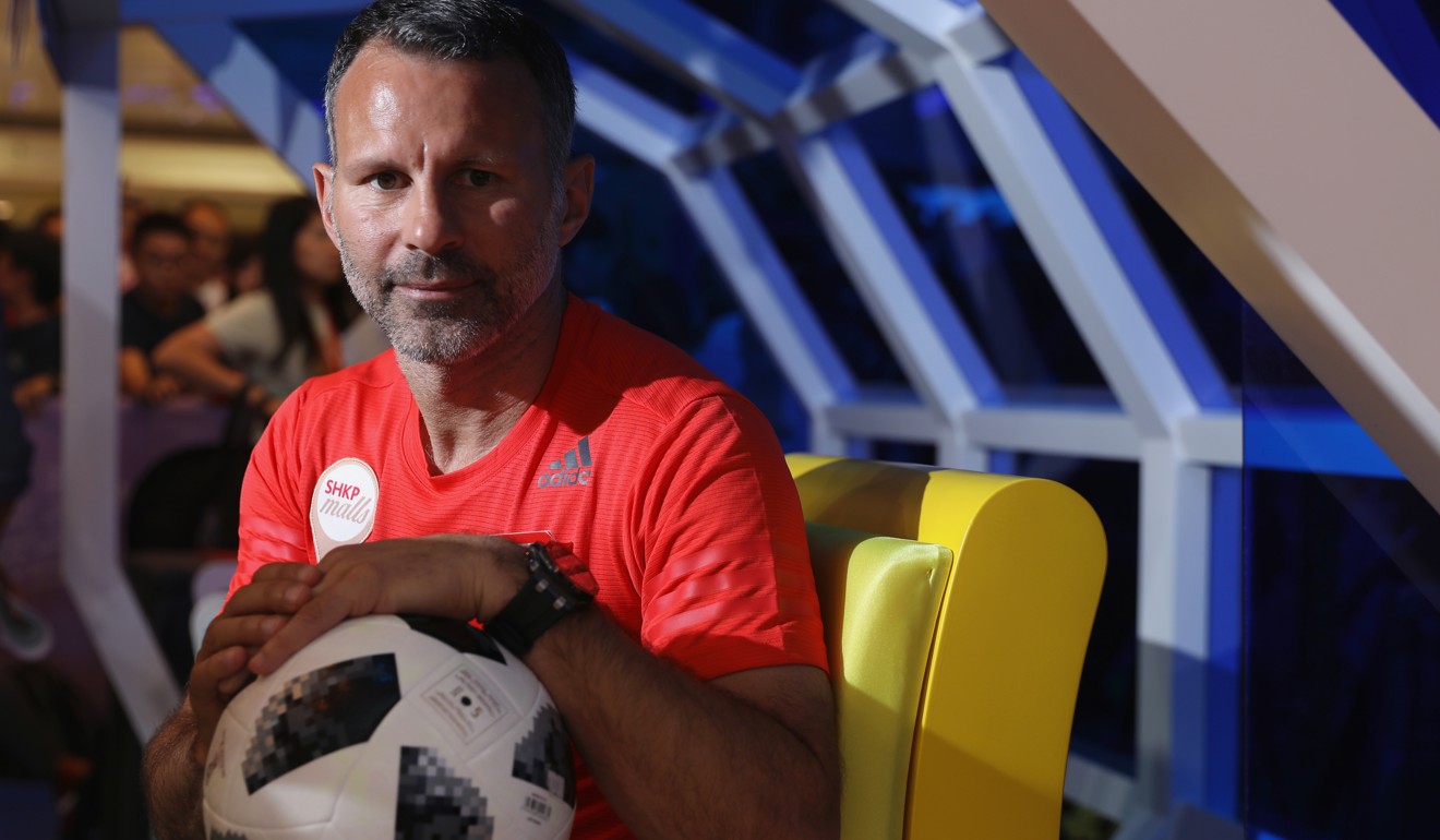 Ryan Giggs at a Father’s Day function organised by East Point City in Tseung Kwan O. Photo: Sam Tsang