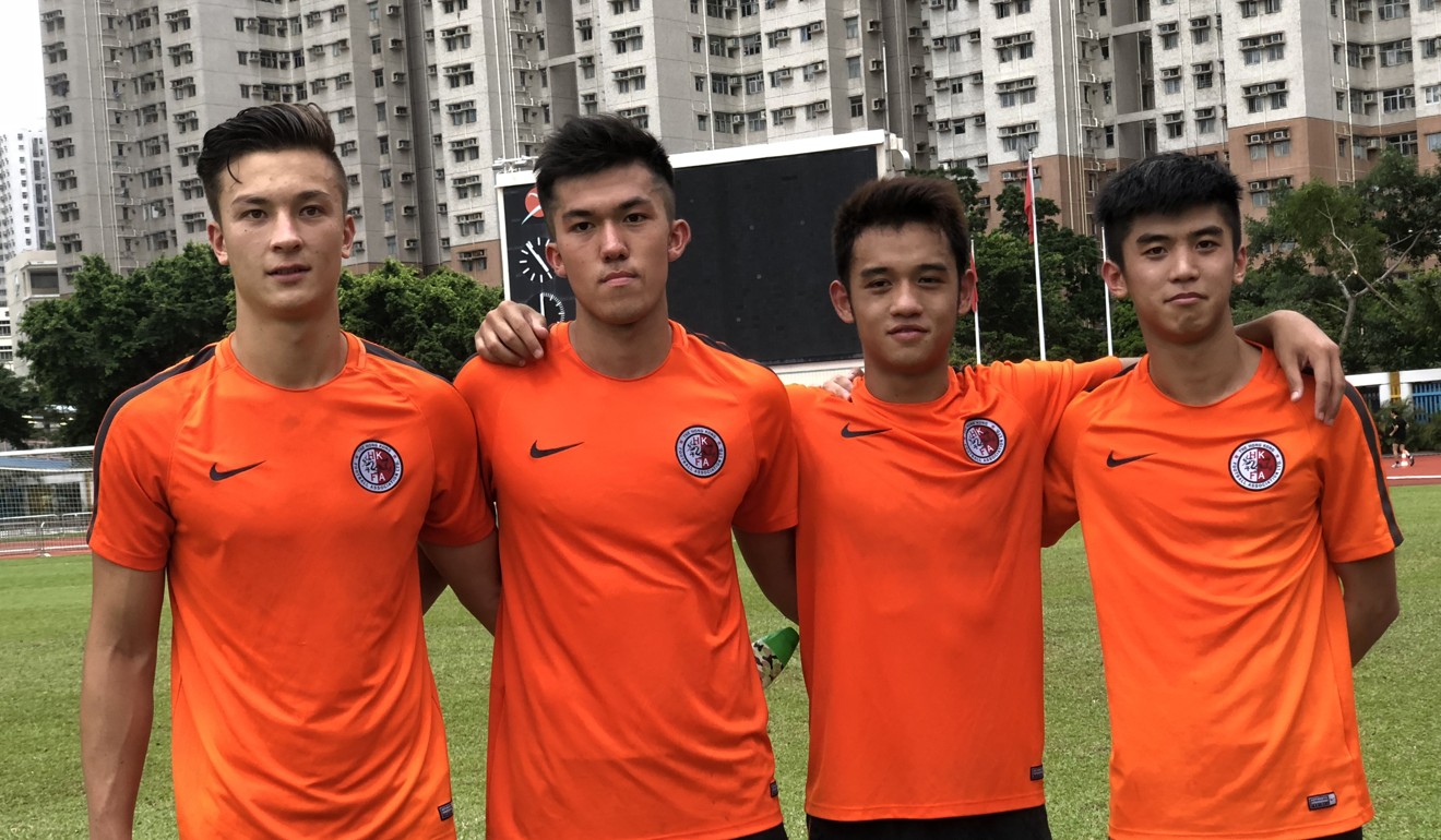 Matthew Orr (left), Remi Dujardin, Ngan Cheuk-pan and Chan Pak-hei have returned from the United States for the Asian Games.