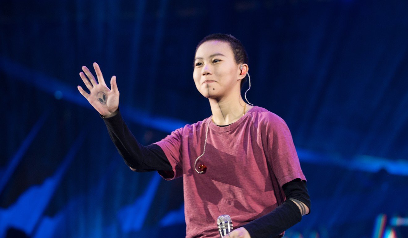 Leah Dou, aka Dou Jingtong, performs during the 2018 Yin concert on January 13, 2018 in Guangzhou, Guangdong. Picture: Getty Images