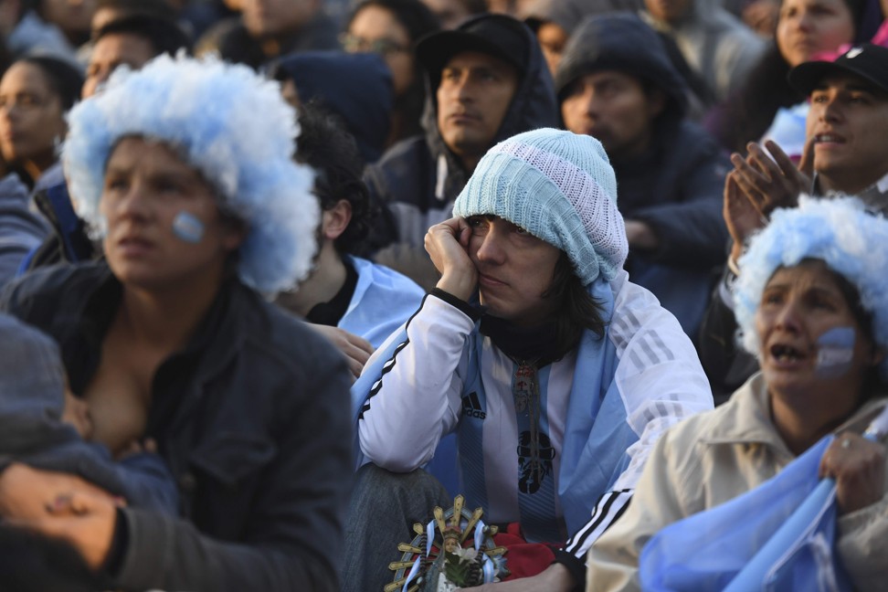 Argentina fans are facing an early World Cup exit. Photo: AFP