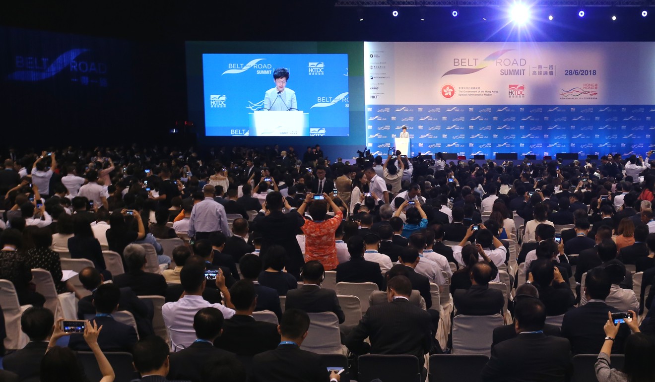 A Belt and Road summit was held at the Hong Kong Convention and Exhibition Centre on Thursday. Photo: David Wong