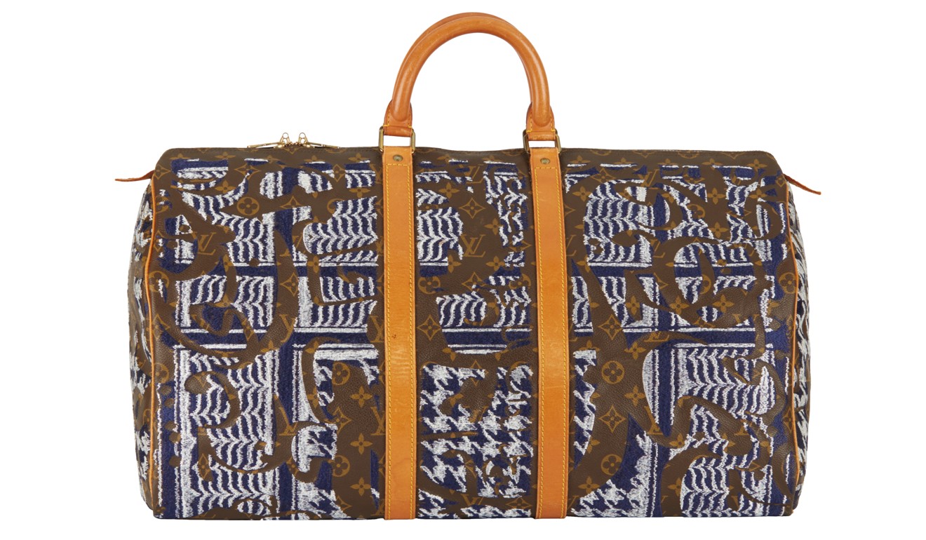 Louis Vuitton bags reworked by Hong Kong-based designer with embroidery that looks part of the ...