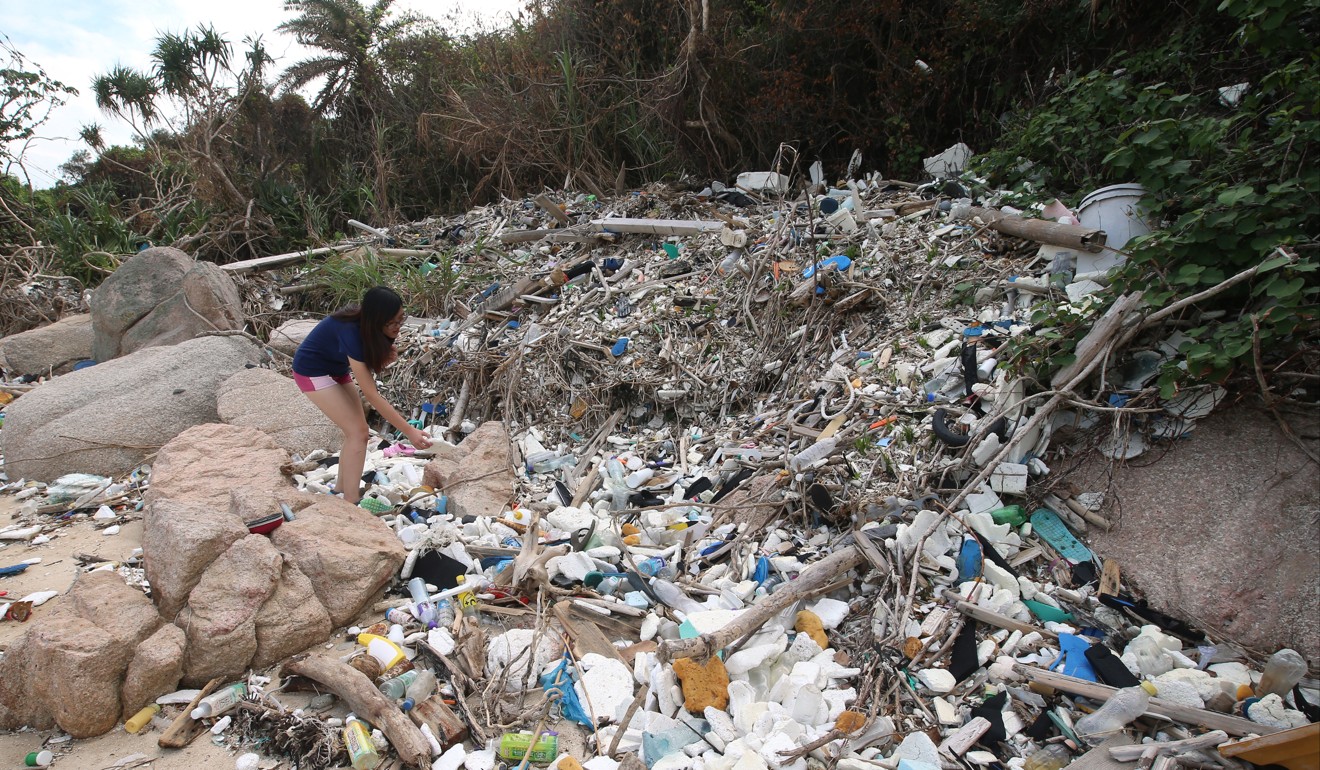 A lot of plastic waste washes up on beaches around the world. Photo: K.Y. Cheng