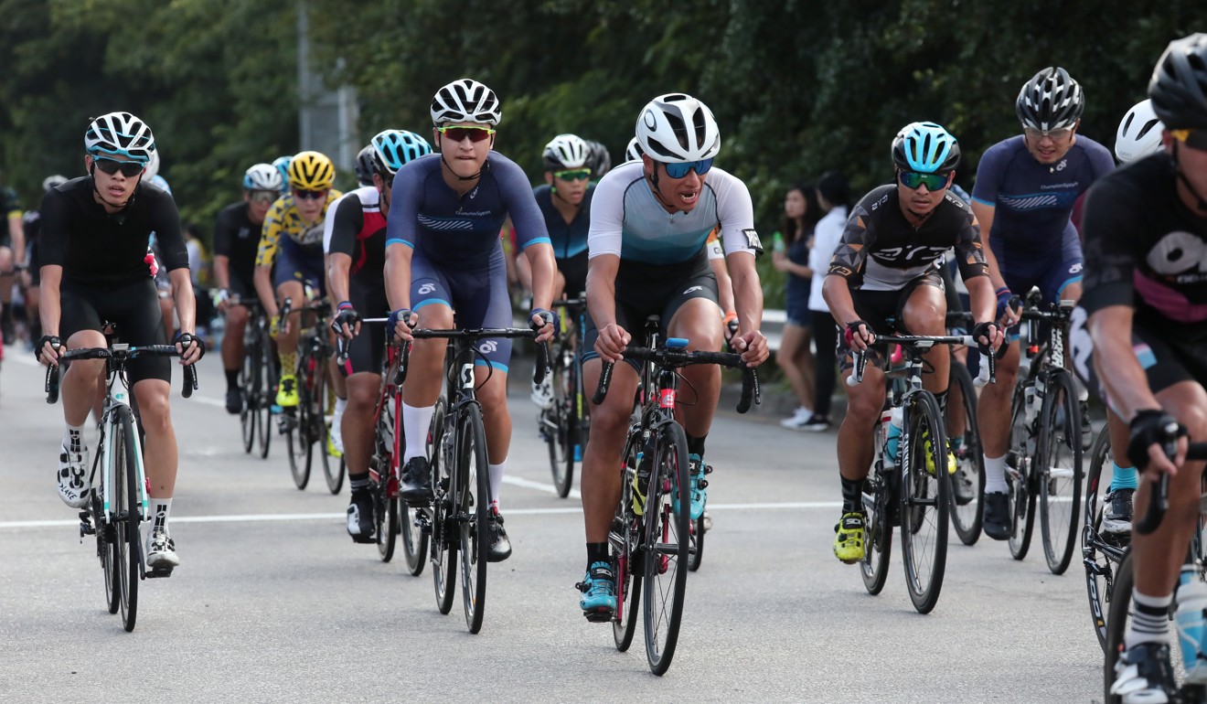 Riders at the start of Sunday’s races in Tin Shui Wai. Photo: Jonathan Wong